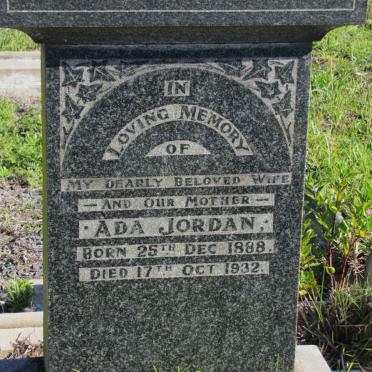 JORDAN Ada 1888-1932