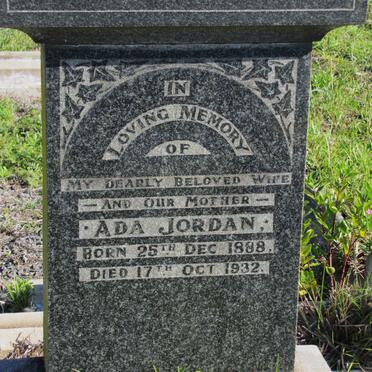 JORDAN Ada 1888-1932