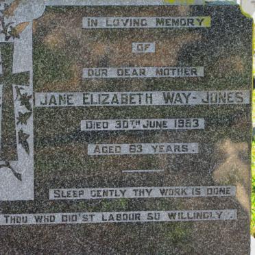 JONES Jane Elizabeth, Way -1953