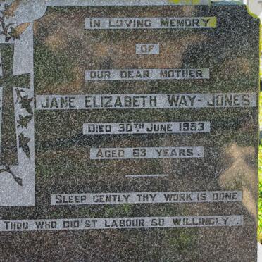JONES Jane Elizabeth, Way -1953