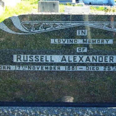 JONES Russel Alexander 1881-1852