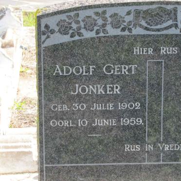 JONKER Adolf Gert 1902-1959