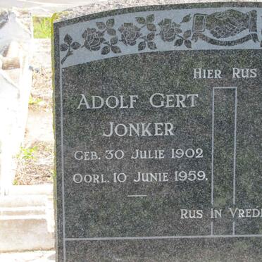 JONKER Adolf Gert 1902-1959