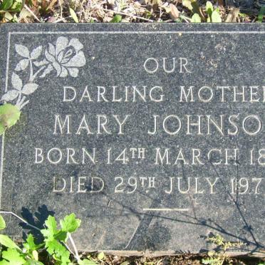 JOHNSON Mary 1895-1972