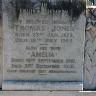 JONES Thomas 1872-1935 &amp; Amelia 1861-1938