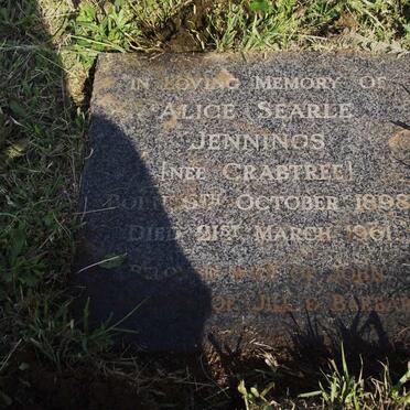 JENNINGS Alice Searle nee CRABTREE 1898-1961