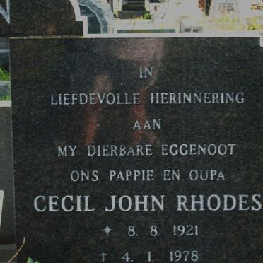 JULYAN Cecil John Rhodes 1921-1978