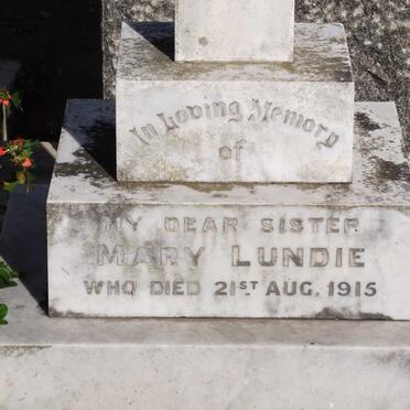 LUNDIE Mary -1915