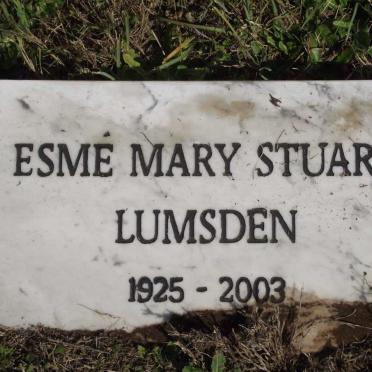LUMSDEN Esme Mary Stuart 1925-2003