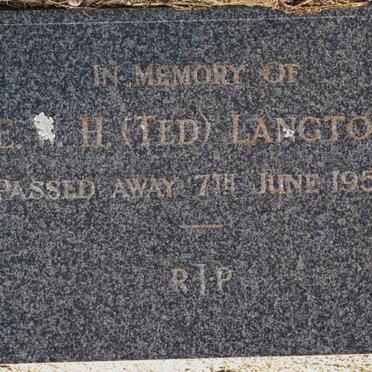 LANGTON E.W.H. -1950 