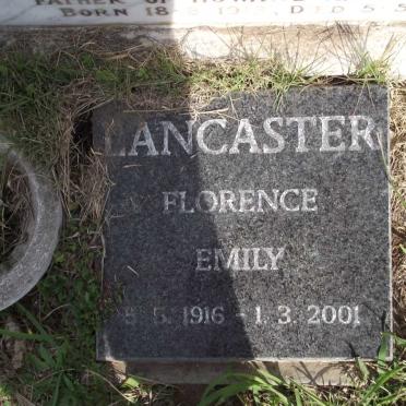 LANCASTER Florence Emily 1916-2001