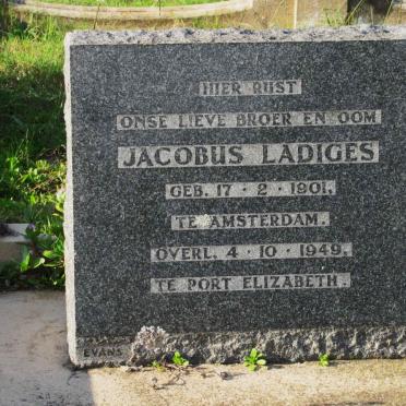 LADIGES Jacobus 1901-1949
