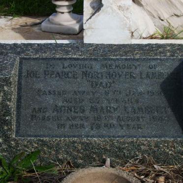 LAMBERT Joe Pearce Northover  -1930 &amp; Agnes Mary