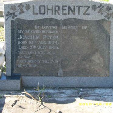 LOHRENTZ Joachim Peter 1934-1963
