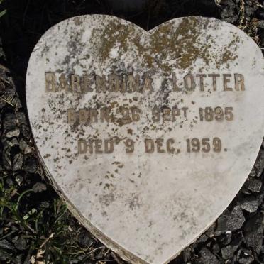 LOTTER Barendina 1895-1959