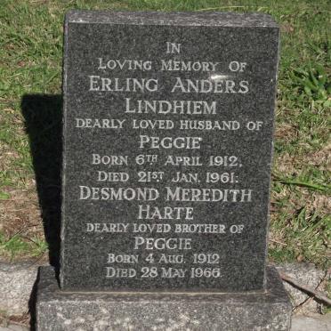 LINDHIEM Erling Anders 1912-1961 :: HARTE Desmond Meredith 1912-1966