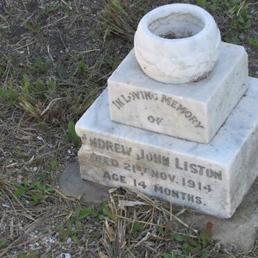 LISTON Andrew John -1914