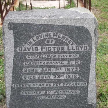 LLOYD David Picton 1873-1912