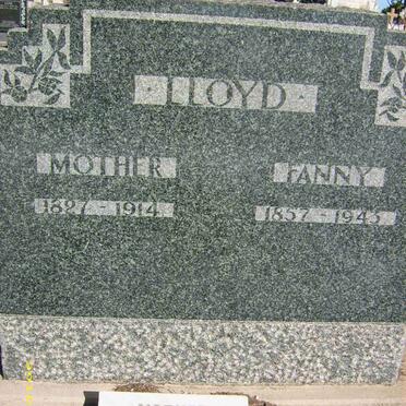 LLOYD Mother 1827-1914 :: LLOYD Fanny 1857-1943