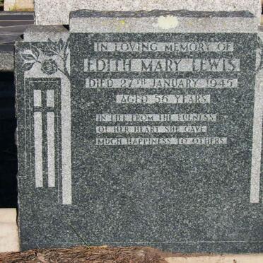 LEWIS Edith Mary -1945