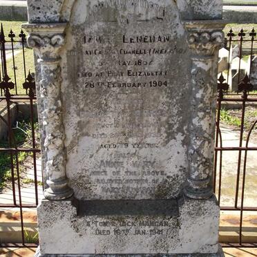 LENEHAN James 1862-1904 &amp; Bridget O'BRIEN -1935 :: MANGAN Annie Mary -1941