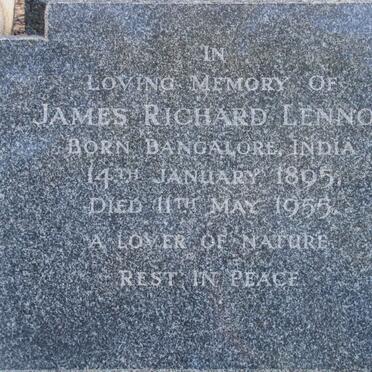 LENNON James Richard 1895-1955