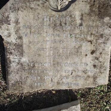 LESPADE Henry -1900 :: LESPADE Vernon Reginald -1900