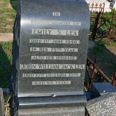 LEA John William -1958 &amp; Emily S -1946