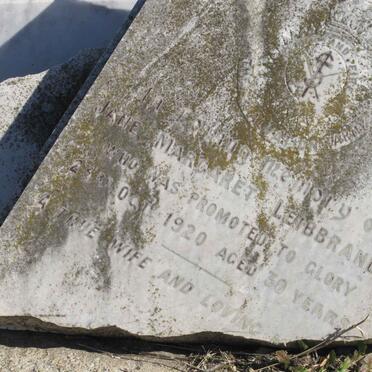 LEIBBRANDT  Jane Margaret -1920