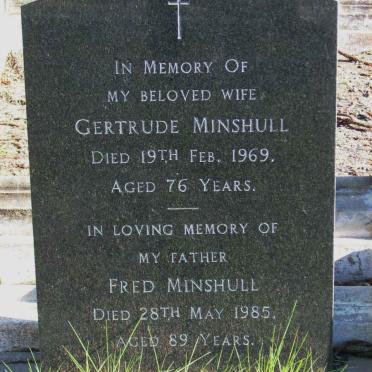 MINSHULL Fred -1985 &amp; Gertrude -1969