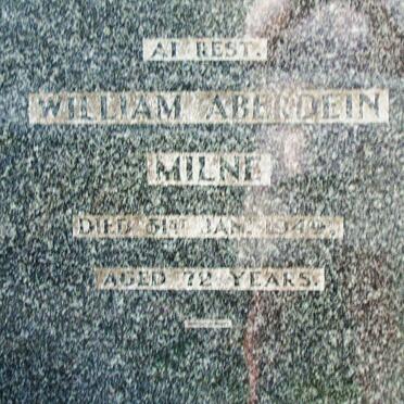 MILNE William Aberdein -1949 