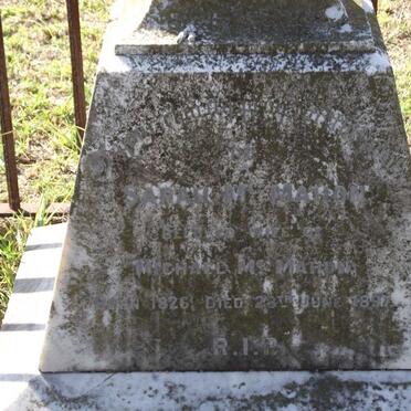 MCMAHON Sarah 1826-1897