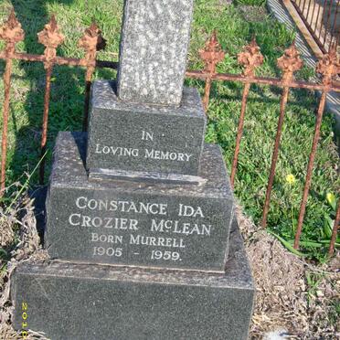 McLEAN Constance Ida Crozier nee MURRELL 1905-1959