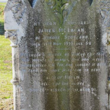 McLAGAN James -1913 &amp; Helen -1940