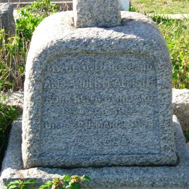 McALLISTER Alexander 1892-1934