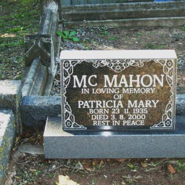 MC MAHON Patricia Mary 1935-2000