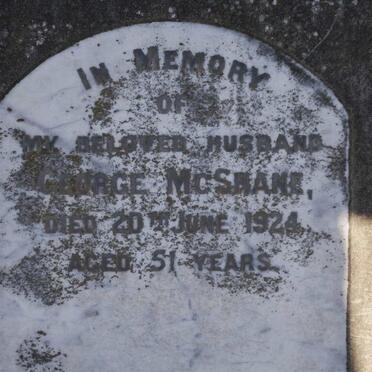 MCSHANE George -1924