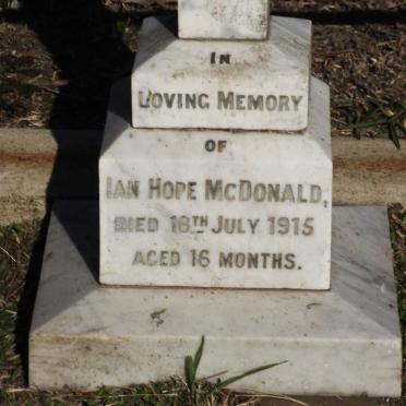 McDONALD Ian Hope -1915