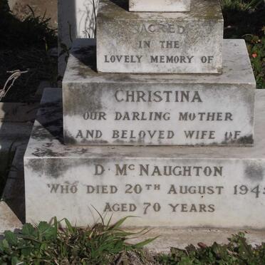 McNAUGHTON Christina -1945