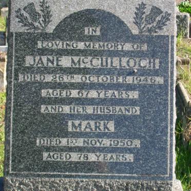 McCULLOCH Mark -1950 &amp; Jane -1946