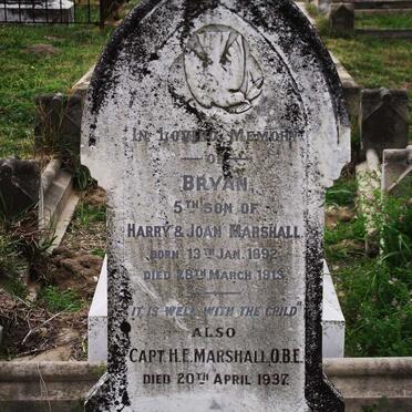 MARSHALL Bryan 1892-1913 :: MARSHALL H.E. -1937