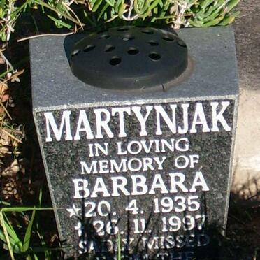 MARTYNJAK Barbara 1935-1997