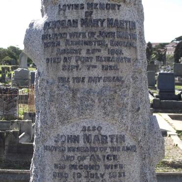 MARTIN John -1931 &amp; Deborah Mary 1847-1920 :: MARTIN Alice -1931