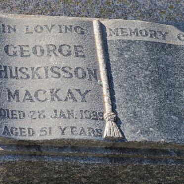 MACKAY George Huskisson -1939
