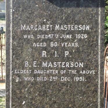 MASTERSON  Margaret -1926 :: MASTERSON B.E. -1951