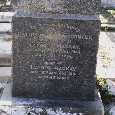 MACKAY Lennox -1941 &amp; Catherine Montgomery -1929
