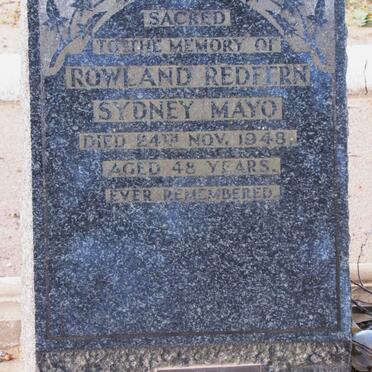MAYO Rowland Redfern Sydney -1948
