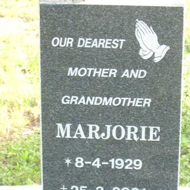 MAY Marjorie 1929-2001