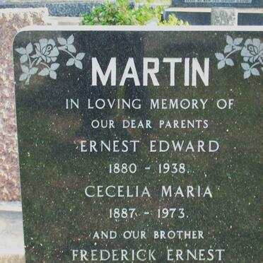 MARTIN Ernest Edward 1880-1938 &amp; Cecilia Maria 1887-1973 :: MARTIN Frederick Ernest 1905-1958