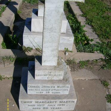 MARTIN George Jocelyn -1914 &amp; Emily Margaret -1951